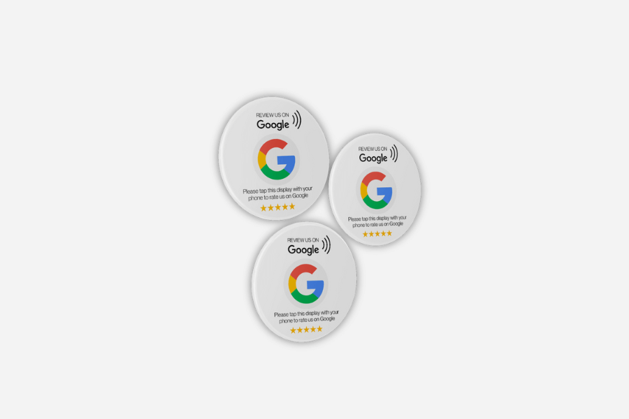 Google Review matricák (3 darab)