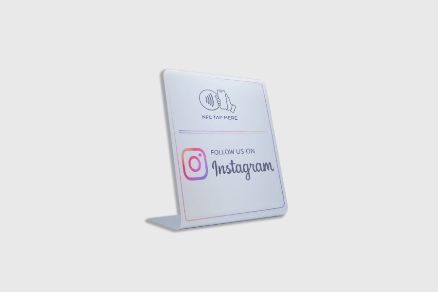 Instagram NFC-kijelző