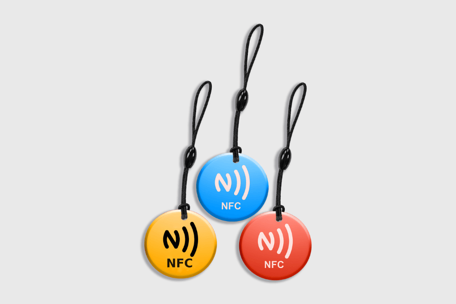 NFC kulcstartó, epoxi, NTAG213, vegyes (10 darab)