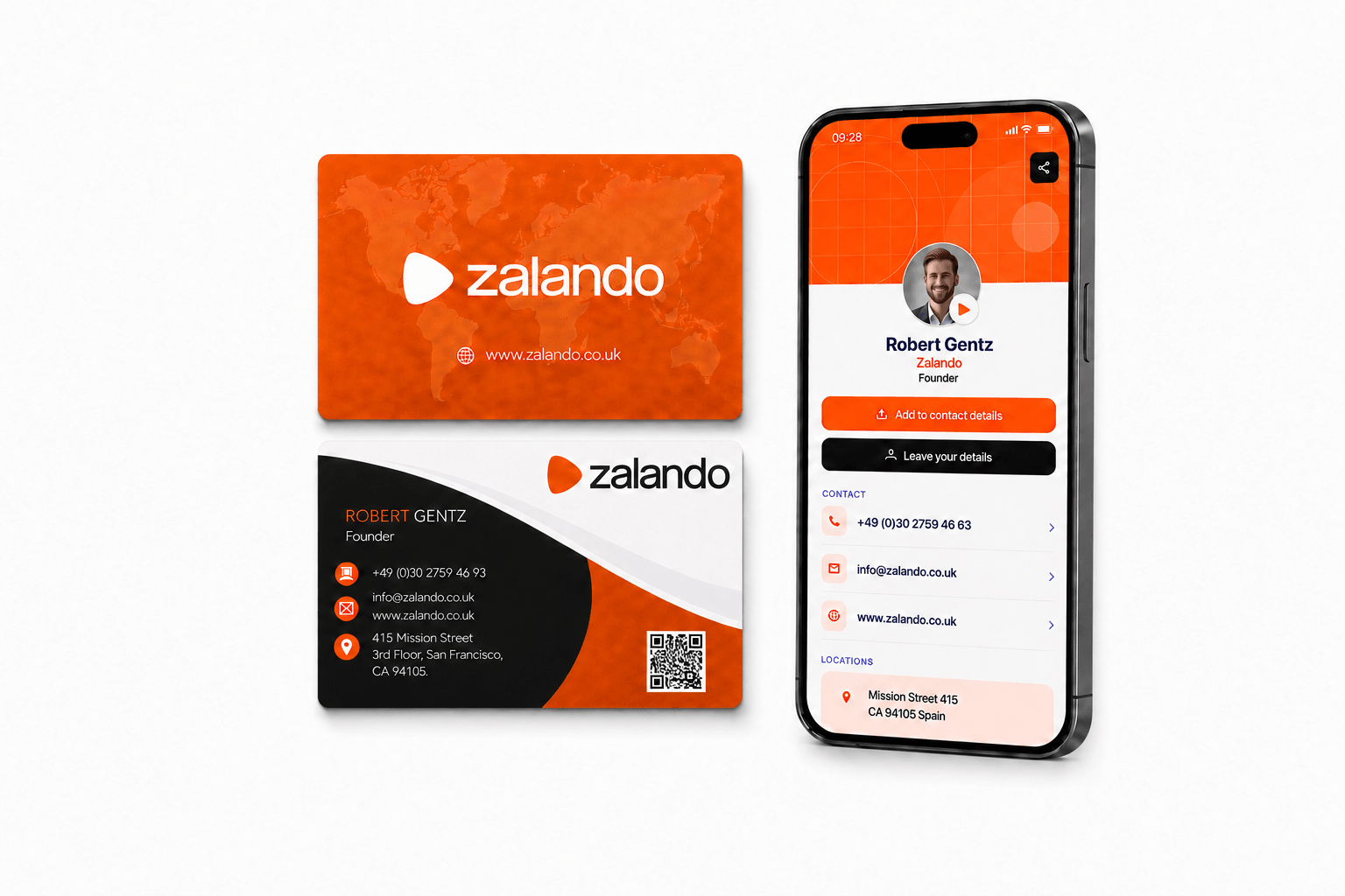 NFC névjegykártya – Saját tervezésű
