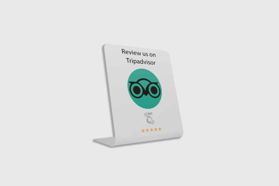 TripAdvisor NFC-kijelző
