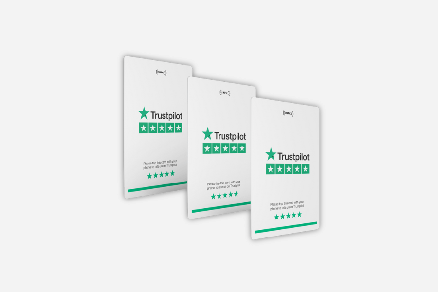 TrustPilot értékelési kártya (3 darab)