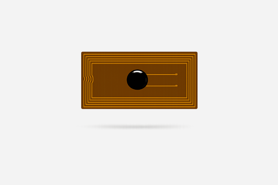 NFC matricák fémre, négyzet alakú, NTAG213, 9x18 mm (10 darab)
