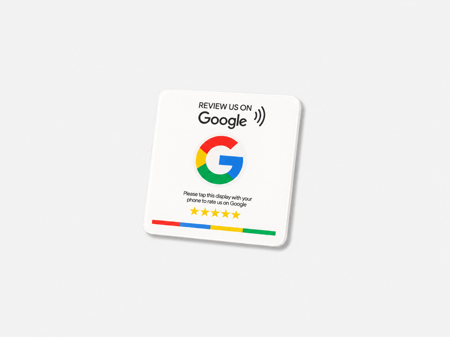NFC Google Review matrica, négyzet alakú