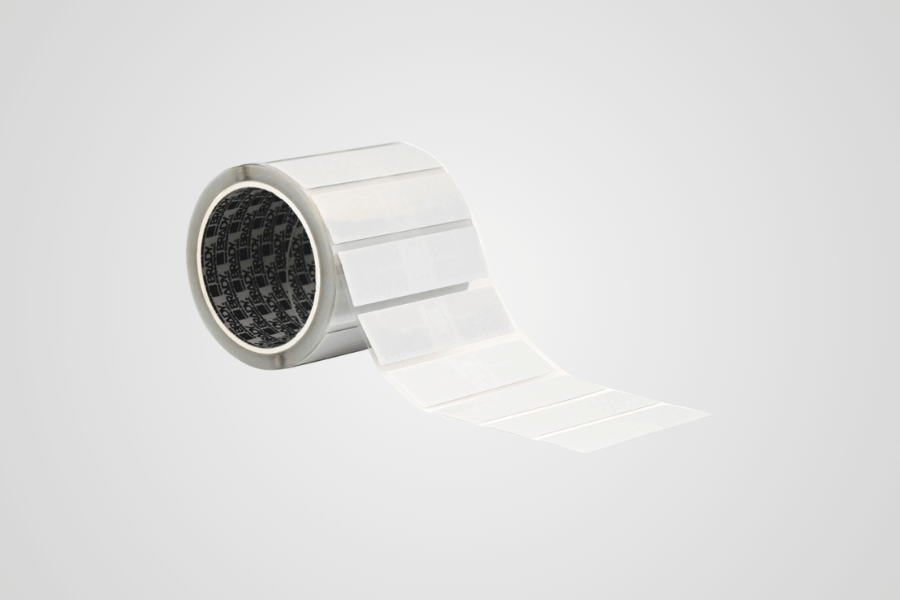 Hőmérsékletérzékeny RFID-címkék, fényes fehér poliészter