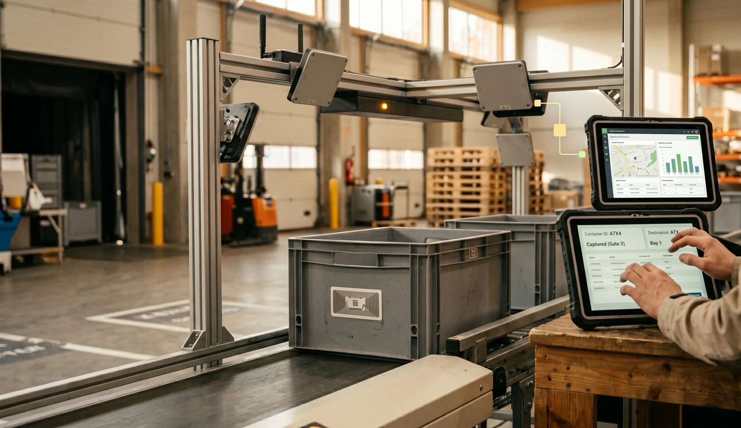 Hogyan működik a gyakorlatban az RFID-alapú konténerkövetés?