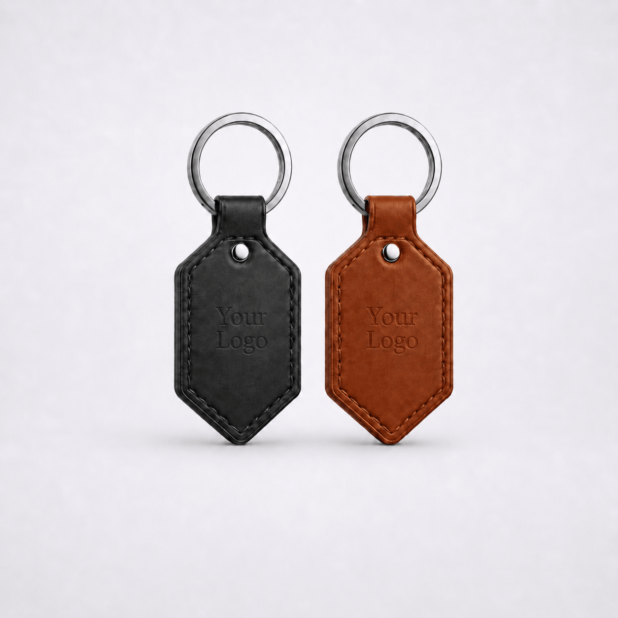 NFC kulcstartó bőrből, saját tervezésű